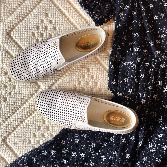 michael kors perforated slip on